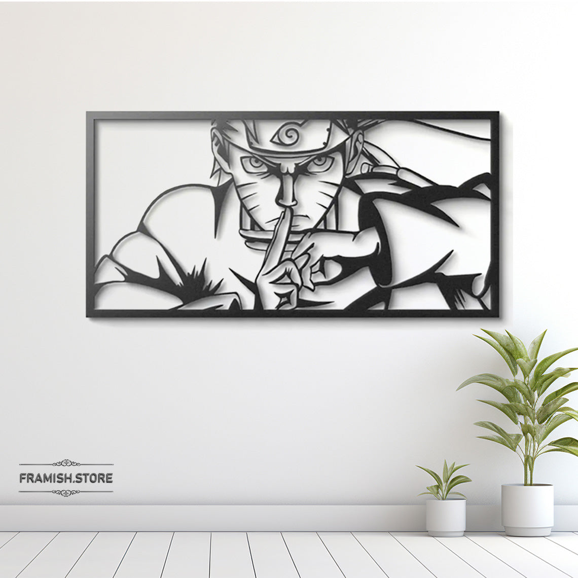 Anime - Metal Wall Art With Neon Light (naruto)